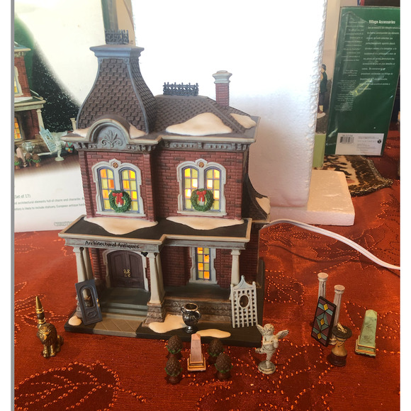 Department 56 58927 Architectural Antiques 17 pieces Rare Retired Snow Village - Picture 6 of 16